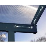 Teraszfedés fémből - Sierra 3x6m