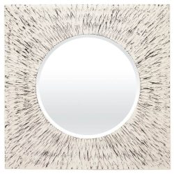 Négyszög alakú arany fali tükör 78x78cm