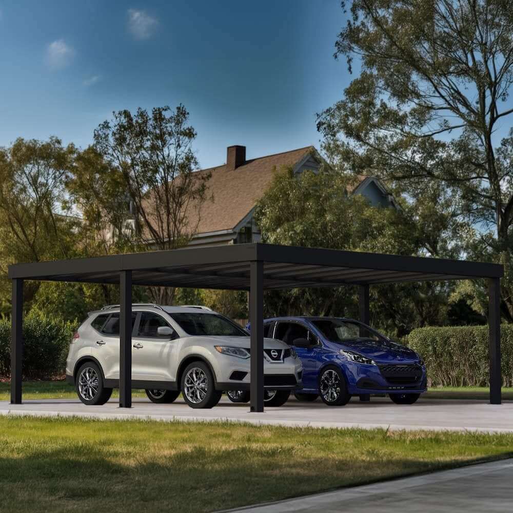 Új dupla kocsibeálló építése gyorsan és alacsonyabb költségen