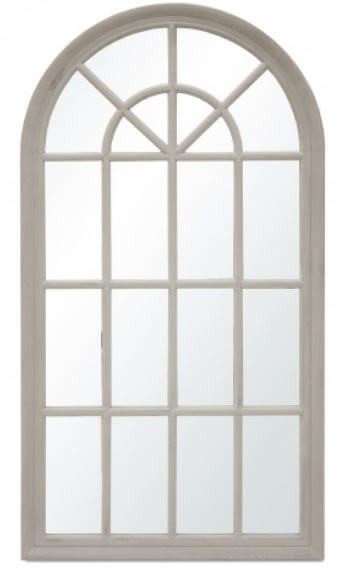 Fali tükör fehér fa 130x69cm